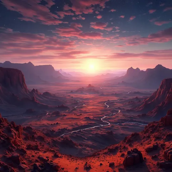 Comentarios sobre la panorámica de Marte de NASA