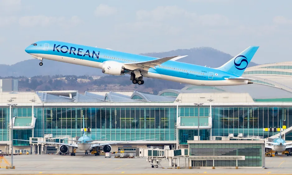 Korean Air reporta incremento en viajes Corea del Sur China con Shanghái líder