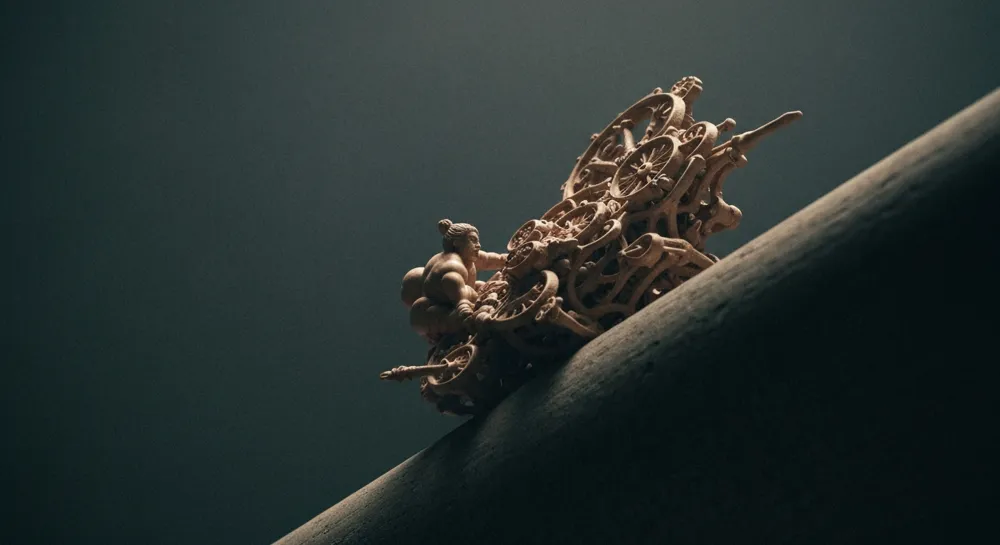 Корпус лодки, выходящий из воды, напечатанный на 3D-принтере.