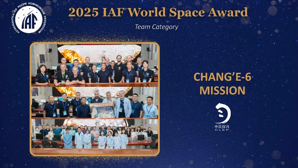 Chine mission Chang'e-6 remporte le Prix Mondial de l'Espace