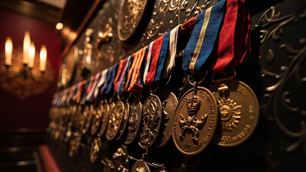 Zeremonie zur Verleihung der Frontier Garrison Medal durch den National Immigration Service