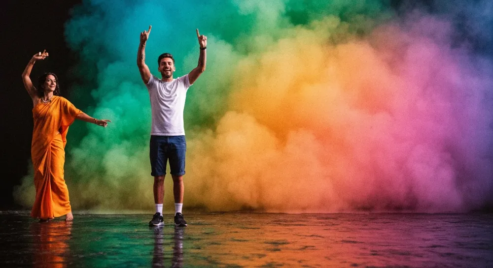 Ein Abzeichen und ein Schild vor dem Hintergrund einer Polizeistation, die öffentliche Sicherheit und gemeinnützige Arbeit symbolisieren.