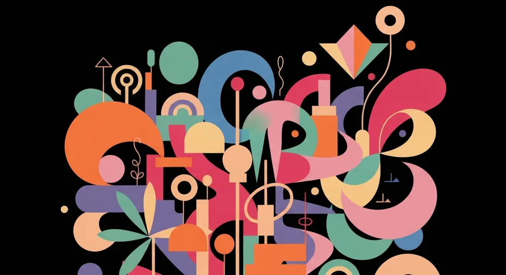 Une balance équilibrée avec des symboles de produits commerciaux.