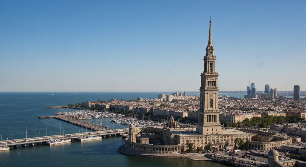 Ein zerbrochenes Kettenglied mit dem Schatten eines Pentagons.