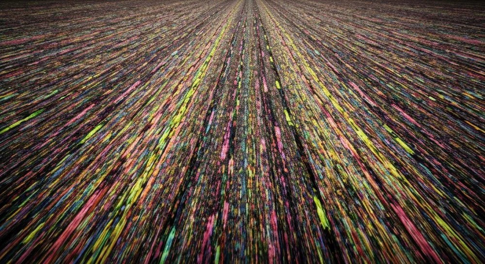 Eine Leiterplatte mit aufstrebender Pflanzenwelt.