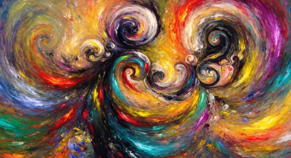 Un ciel nuageux avec des gouttes de pluie et des rayons chauds.