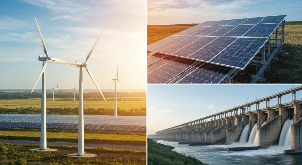 Конференц-зал с пустыми рядами стульев, подиумом и флагами.