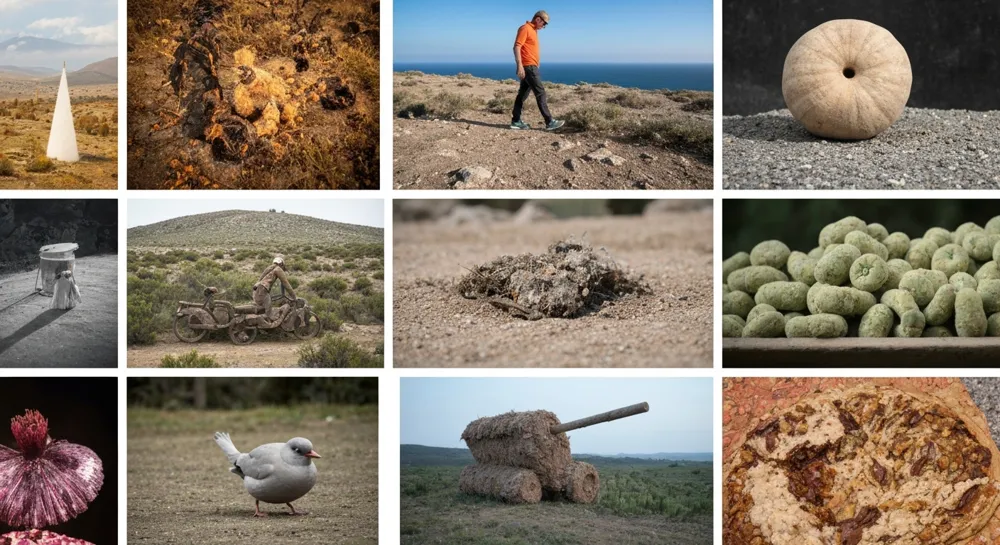 Eine digitale Schnittstelle mit KI-Mustern und Erkennungssymbolen.