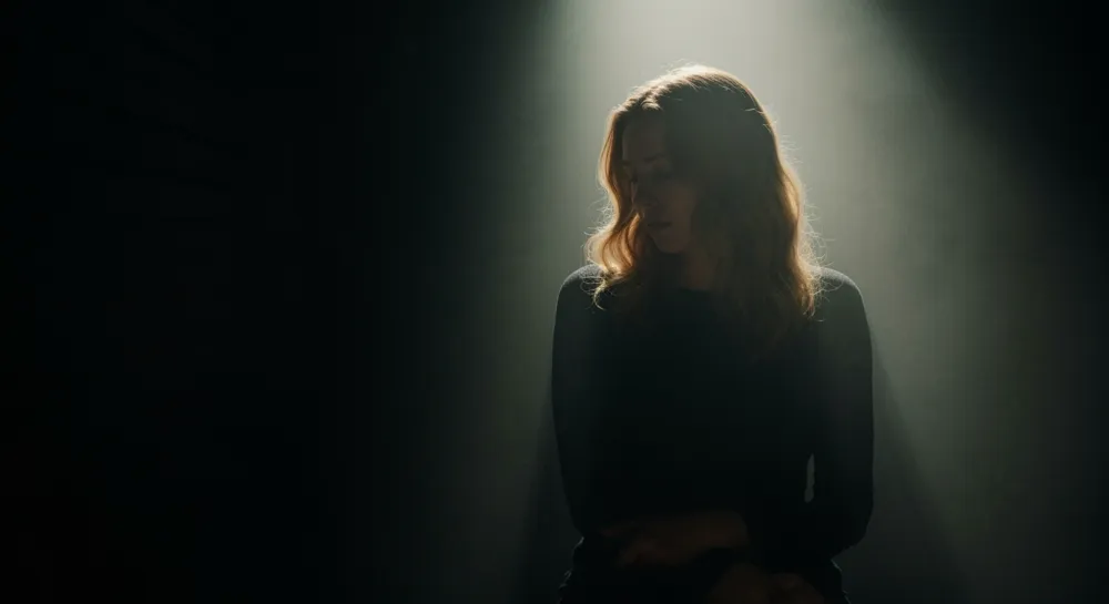 Eine formelle Büroumgebung mit einem Schreibtisch, Dokumenten und einem leeren Stuhl.