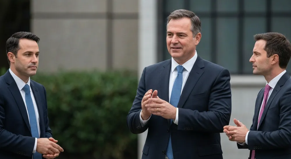 Молоток и весы правосудия в окружении валюты.