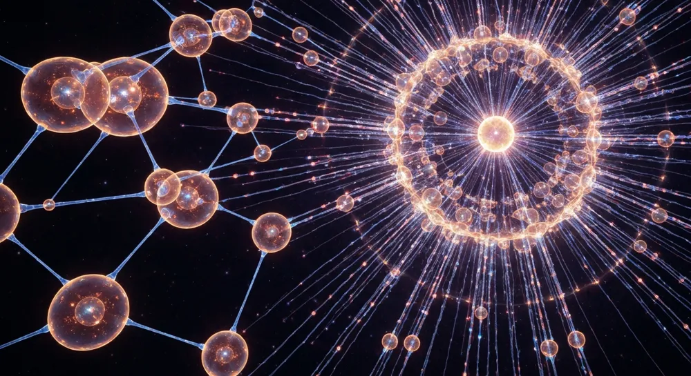 Глобус с выпускными кепками, стрелками и разнообразными флагами.