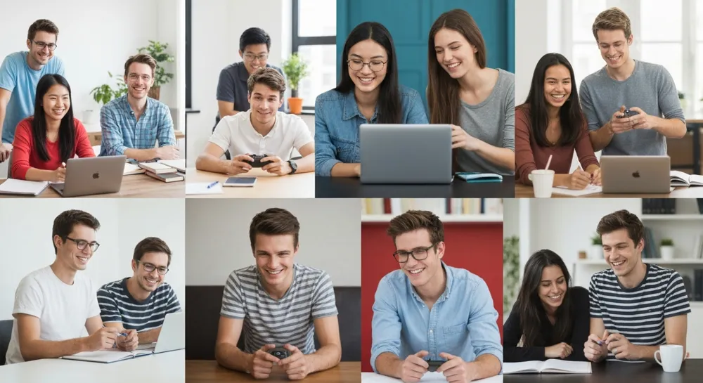Un groupe d'explorateurs munis de cartes et de boussoles à proximité de la luxuriante jungle malaisienne.