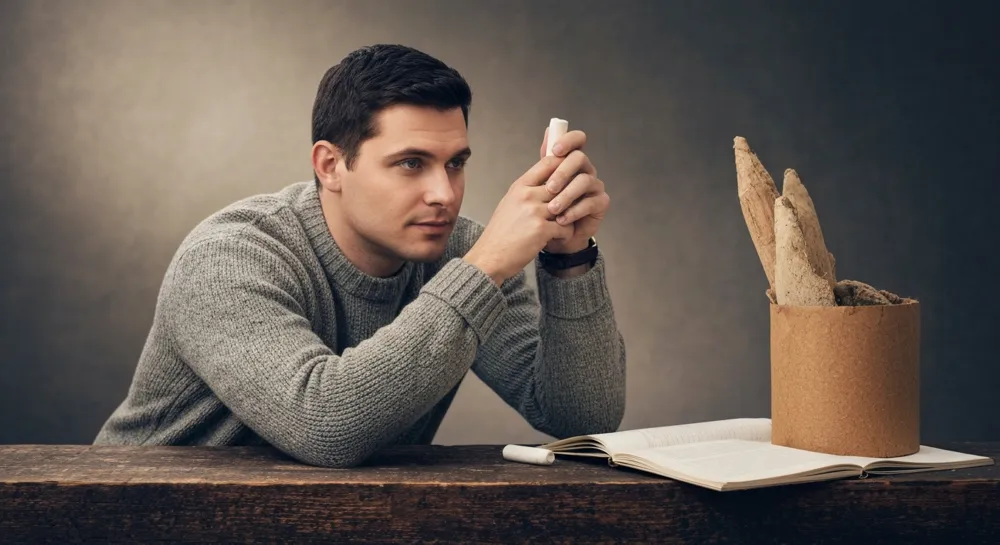 Une plante en pleine croissance avec des obstacles en arrière-plan.