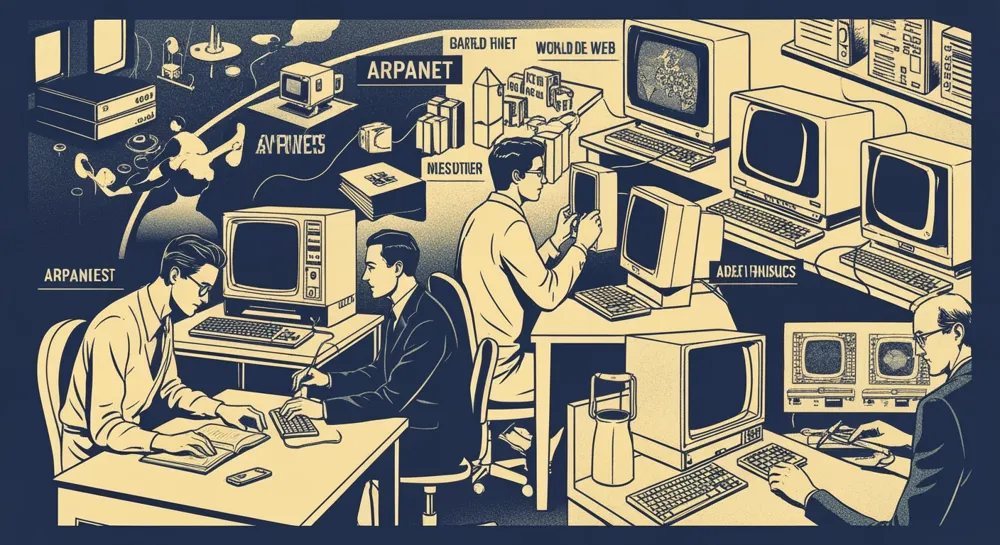 Ein runder Tisch voller verschiedener, offener Lehrbücher und Nationalflaggen, die die internationale Zusammenarbeit im Bildungswesen symbolisieren.