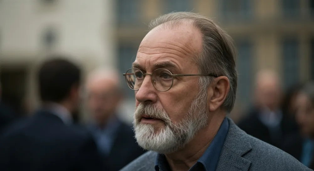 Eine Waage, die einen Burger und eine Kamera balanciert.