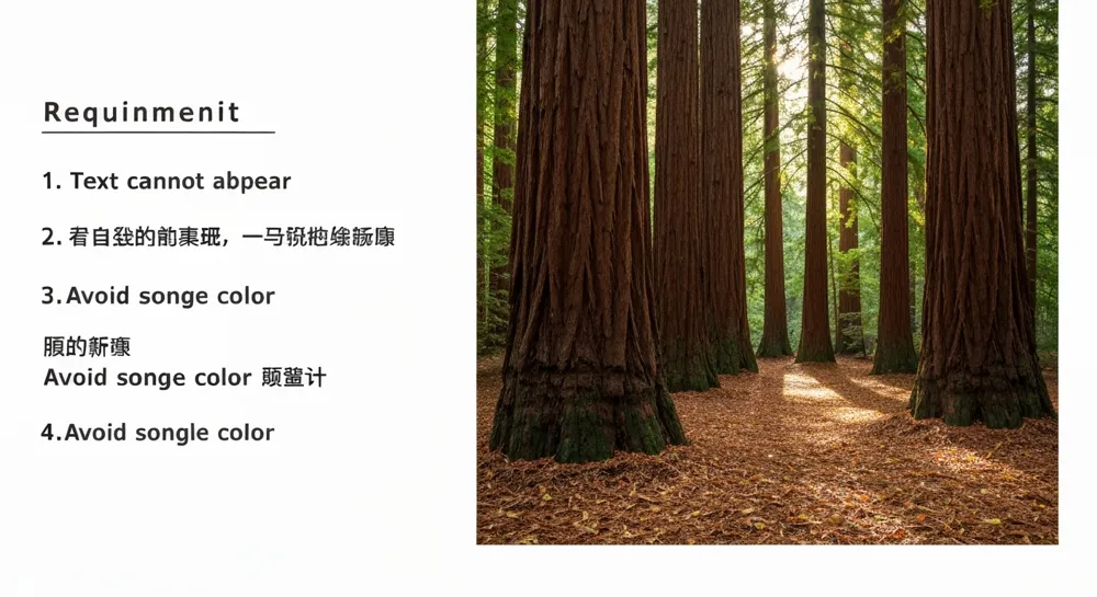 Ein ruhiger Mammutbaumhain unter sanftem Sonnenlicht mit abgefallenen Blättern und sattgrünem Laub, der die Verbundenheit mit Natur und Tradition symbolisiert.