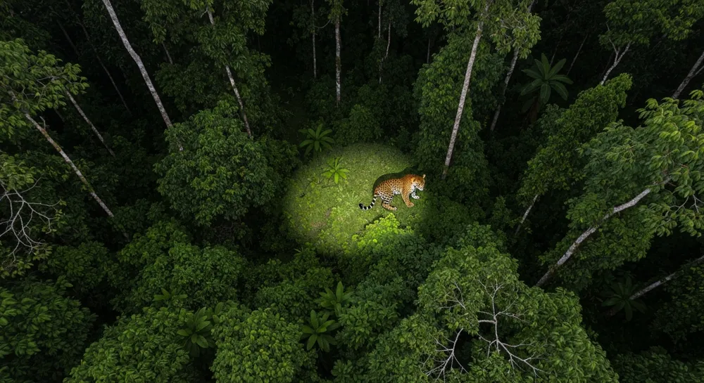 Ein verworrenes Netz aus Schaltkreisen und Technologie.