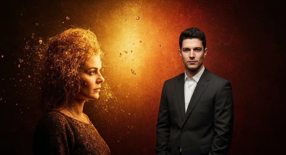 Abstraktes Design mit Währungssymbolen und Optionsformen.