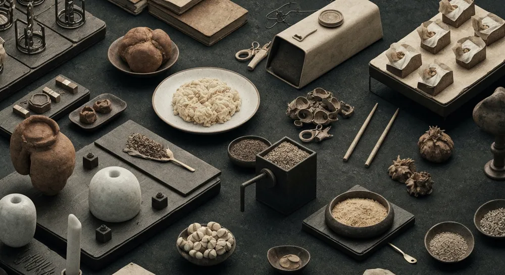 Engrenages abstraits et ampoules entrelacés de chemins ombragés.