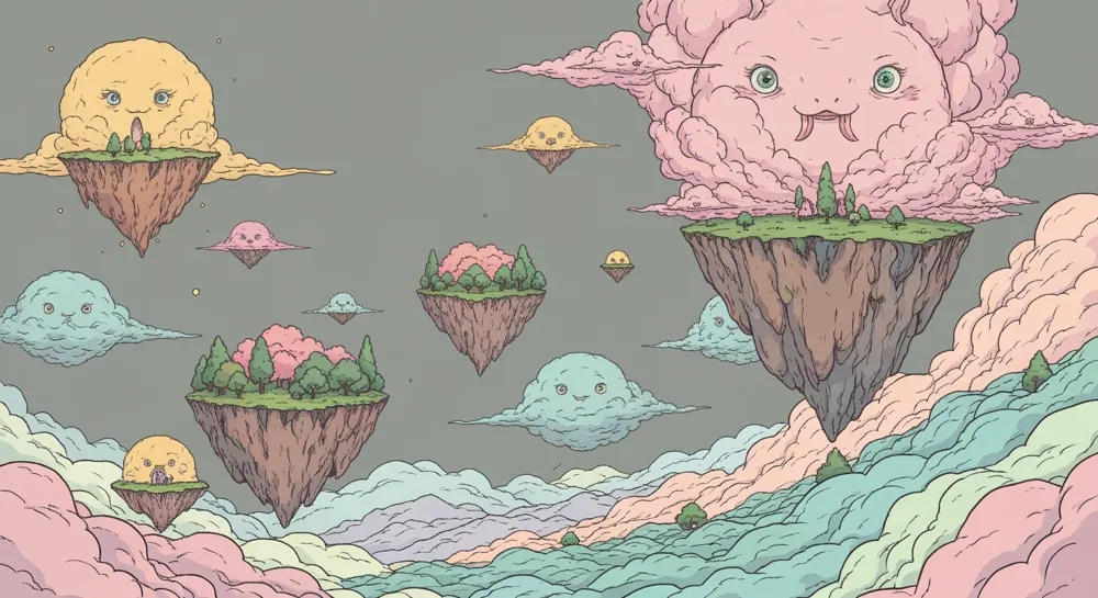 Абстрактные геометрические фигуры ярких цветов, символизирующие рост и ценность.