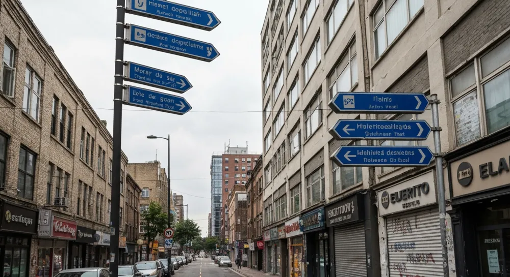 Абстрактное изображение замка и увеличительного стекла, наложенного на финансовые символы.