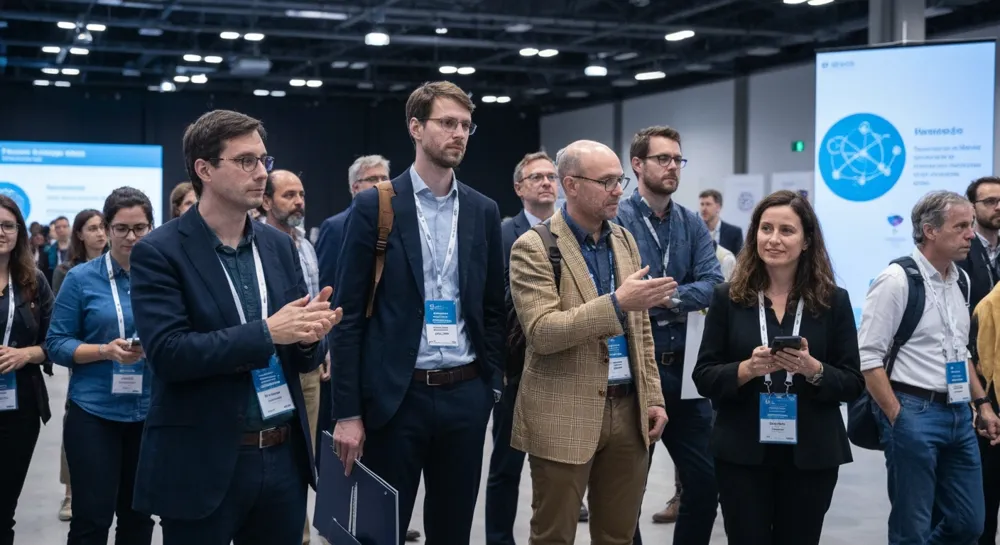 Абстрактное изображение стрелок вверх и молекулярных структур.