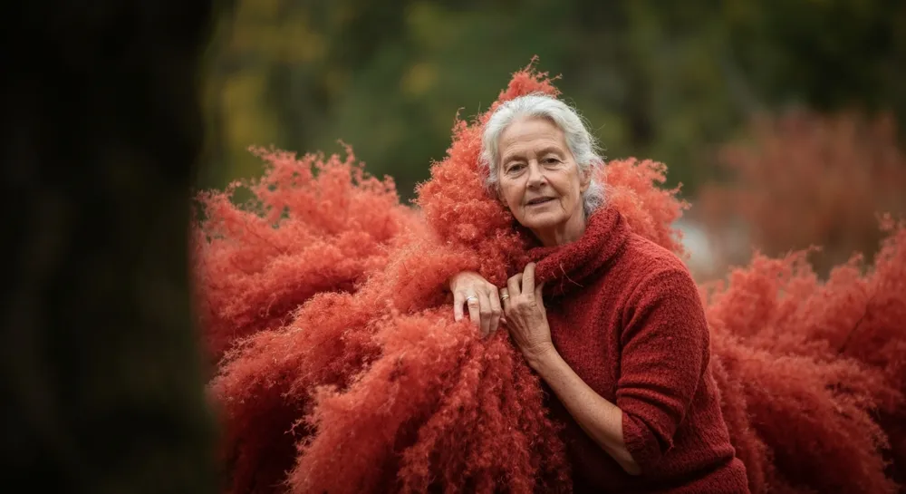 Абстрактный пейзаж с ракетами и элементами конфликта.