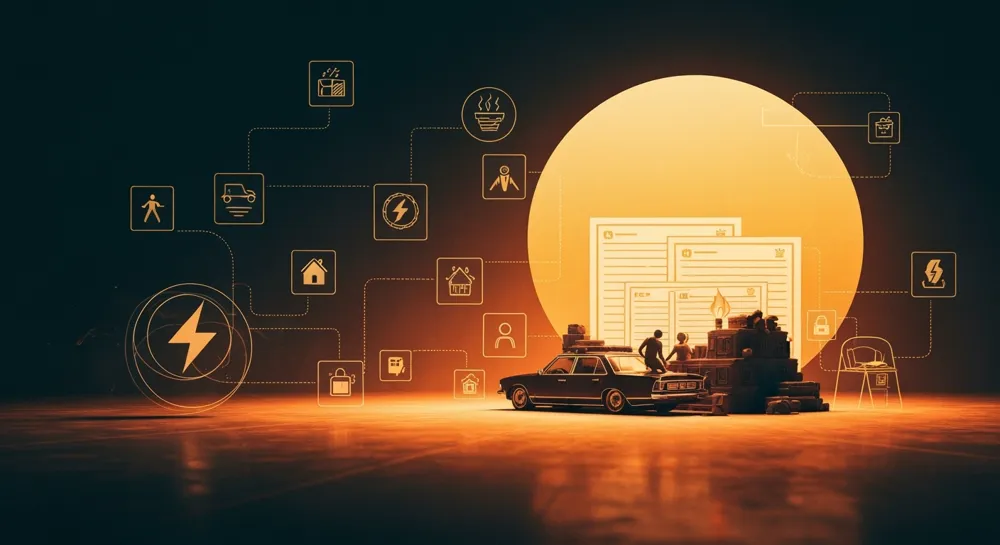 Abstract representation of AI resource management.