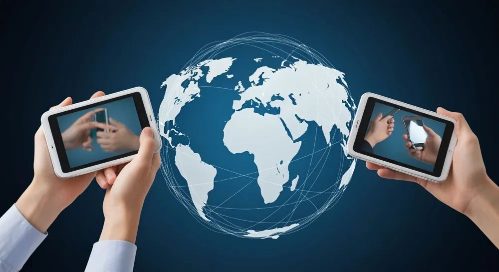 Abstract representation of early Earth's elements.