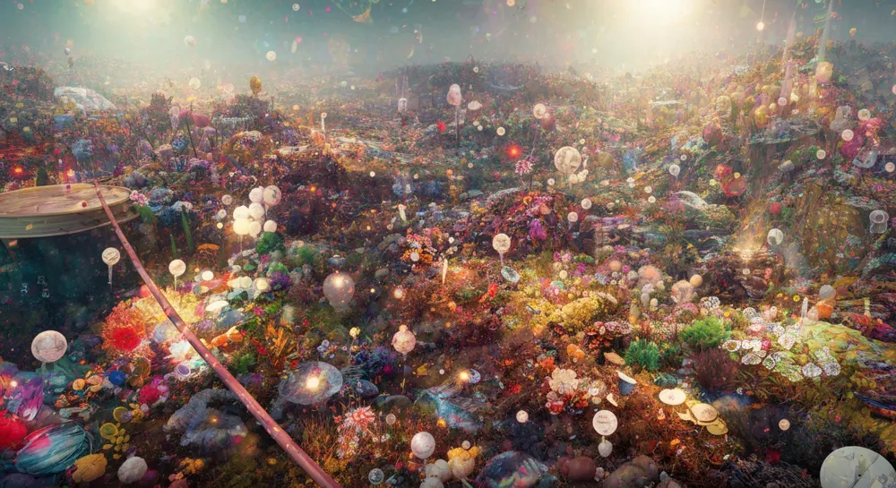 Абстрактное изображение цементного завода с восходящими стрелками.