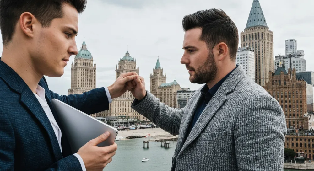 Representación abstracta de la integración de la IA en un lugar de trabajo.