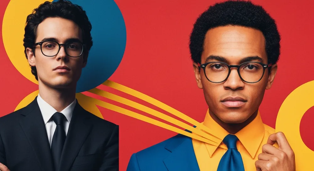 Abstrakte Darstellung der Synergie von Biotechnologie und KI.