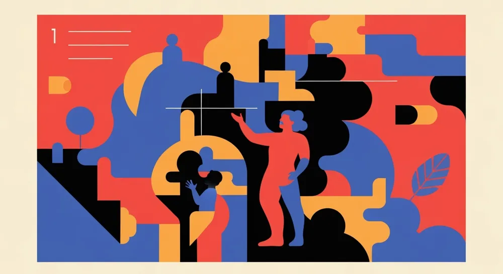 Abstrakte Darstellung finanzieller Barrieren und Strategien.