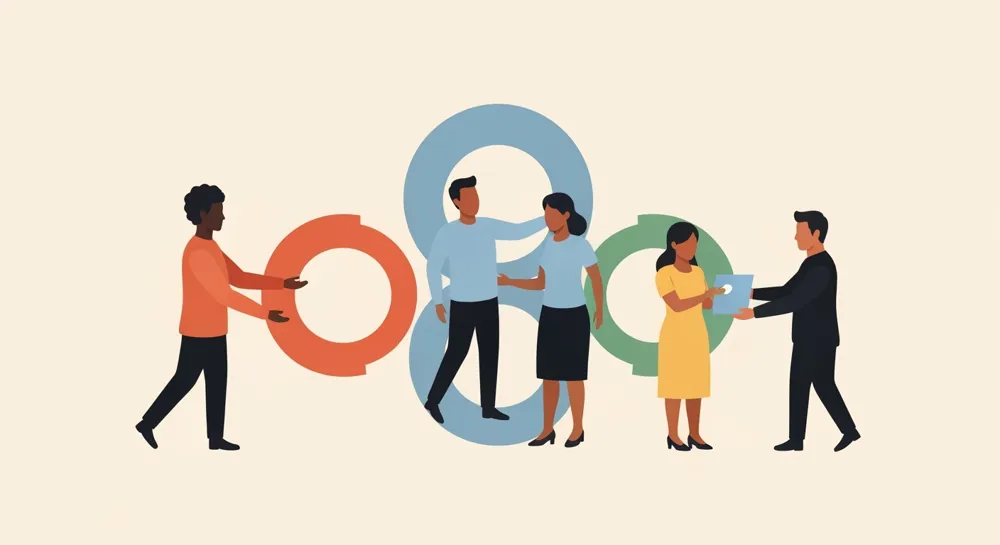 Абстрактное представление финансового роста и проблем.