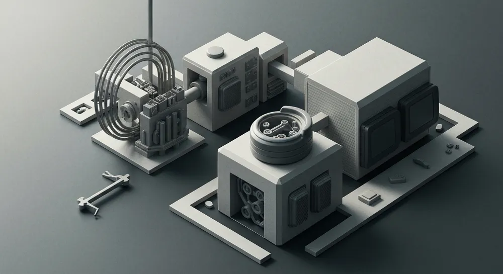 Representación abstracta de los folículos pilosos con ciclos de crecimiento.