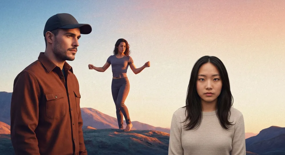 Abstrakte Darstellung des Sprachflusses mit lebendigen Farben.