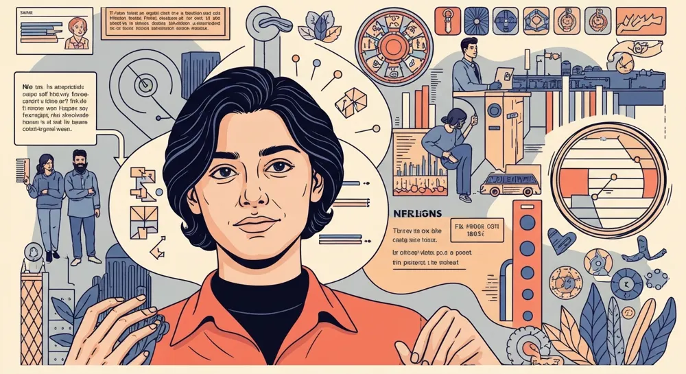 Représentation abstraite de l'imagerie satellite avec des symboles de risque.