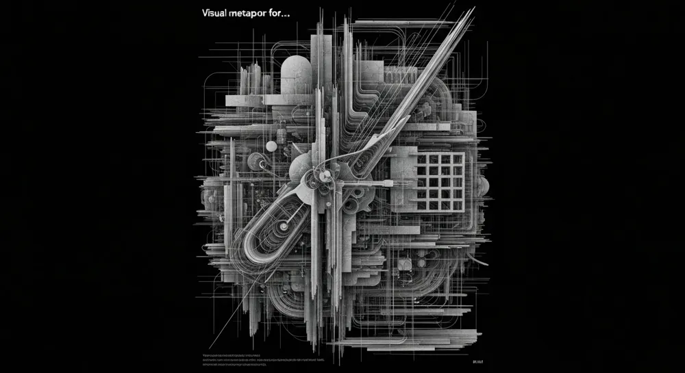 Représentation abstraite de l'économie de la Corée du Sud.