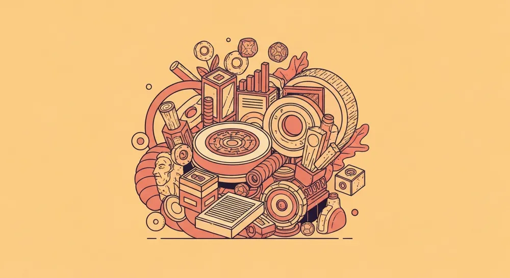 Абстрактное представление динамики фондового рынка.