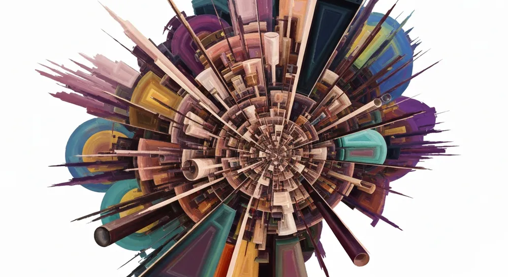 Abstrakte Darstellung von Transformationspfaden.