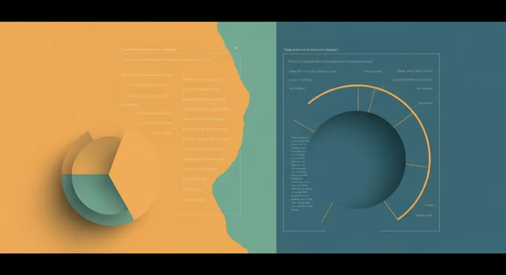 Abstrakte Formen stehen für Veränderung und Kontrast.