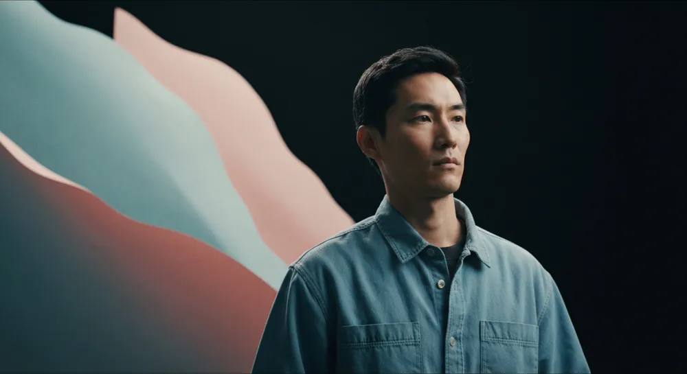 Abstrakte Formen, die Veränderungen im Management darstellen.