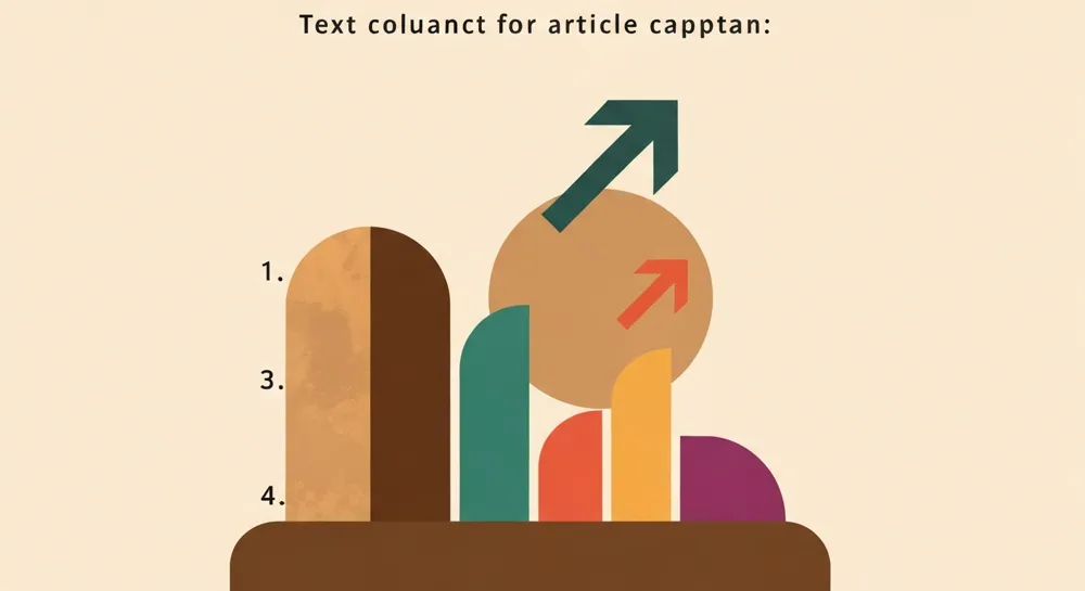 Abstract shapes representing education and growth, with a blend of earthy and vibrant colors to symbolize progress and vitality.