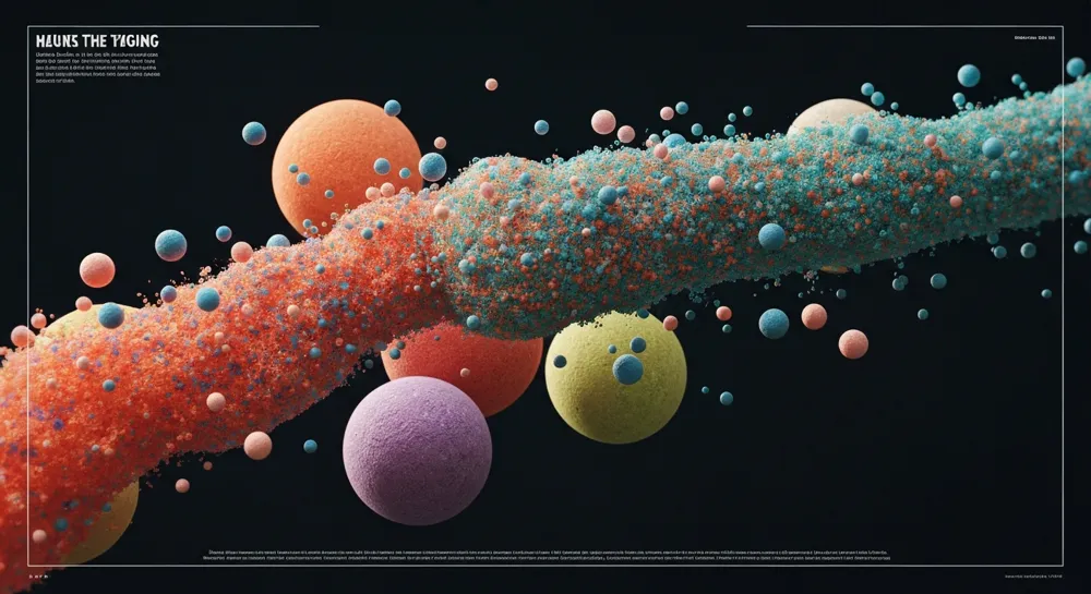 Formas abstractas que simbolizan el cambio y el crecimiento.