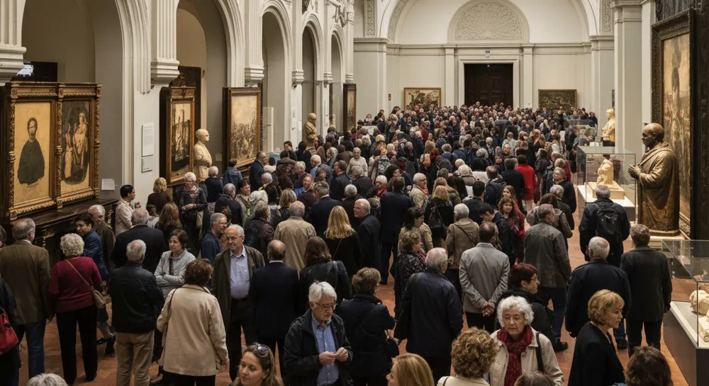 Aerial view of a bustling Beijing skyline with construction cranes.