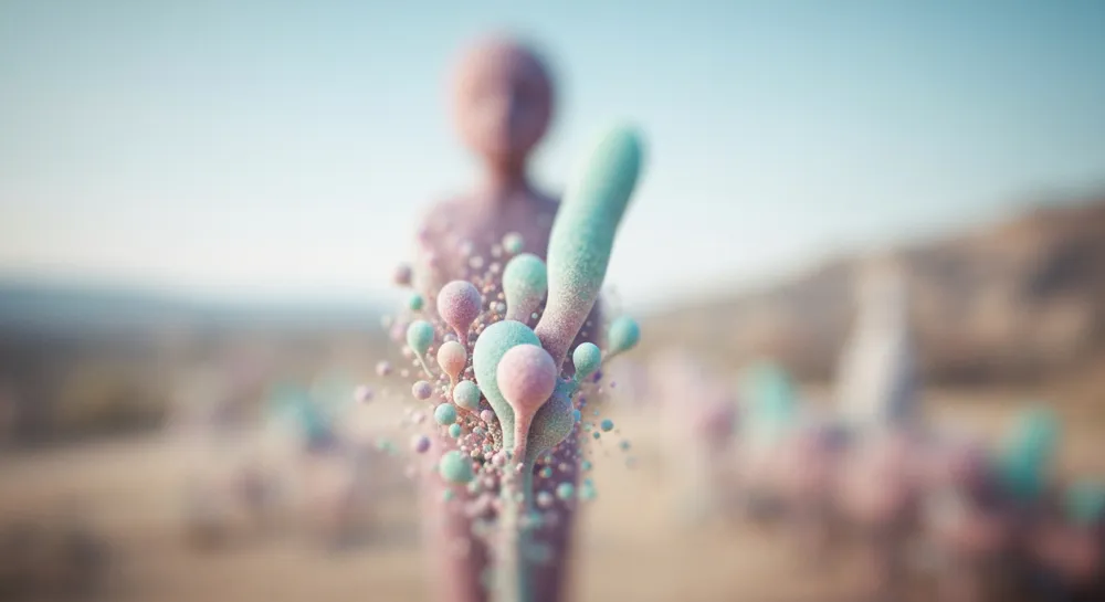 KI-Blasengefahr mit einer zerbrochenen Glasdarstellung.