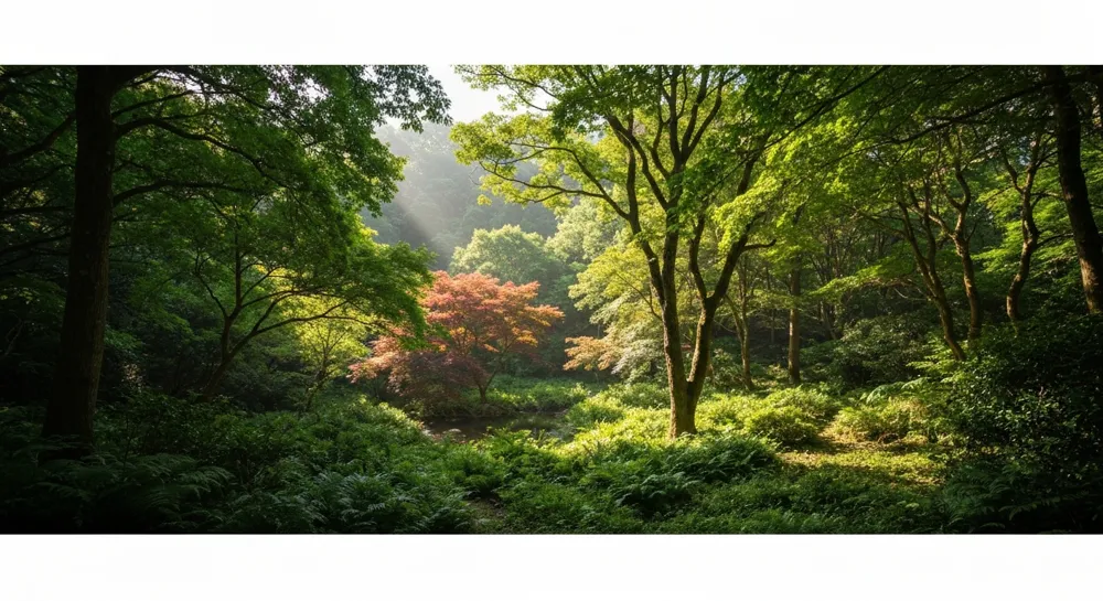 Пейзажи искусственного интеллекта с яркими паттернами нейронных сетей.