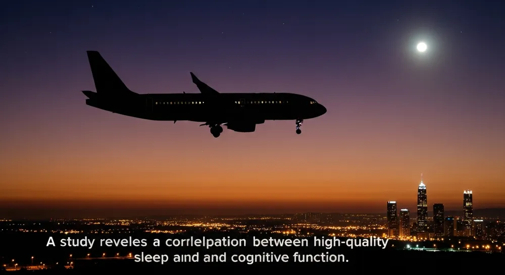 Silueta de avión sobre el horizonte de Shenzhen al atardecer.