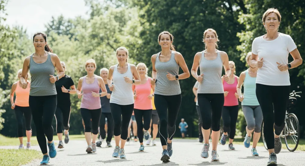 Aufsteigendes Liniendiagramm mit leuchtenden grünen und blauen Farben.