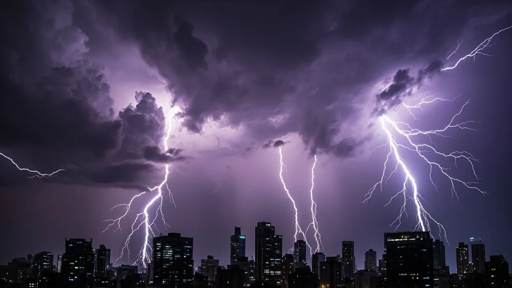 Shanghai Issues Yellow Lightning Warning with Heavy Rain Expected